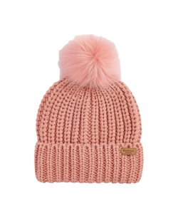 SALTBURN BEANIE AND SCARF GIFT SET PINK RUST 